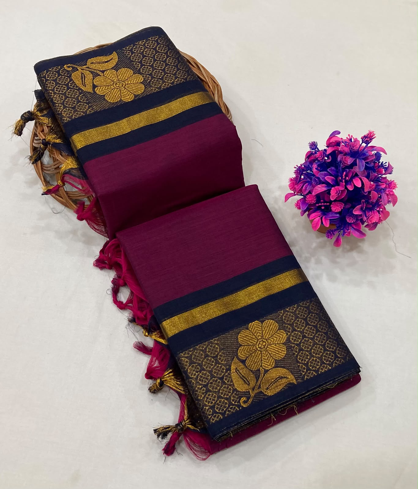 Classic Kanchi Weave Cotton Saree